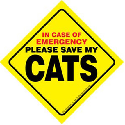 Cat Emergency Sign
