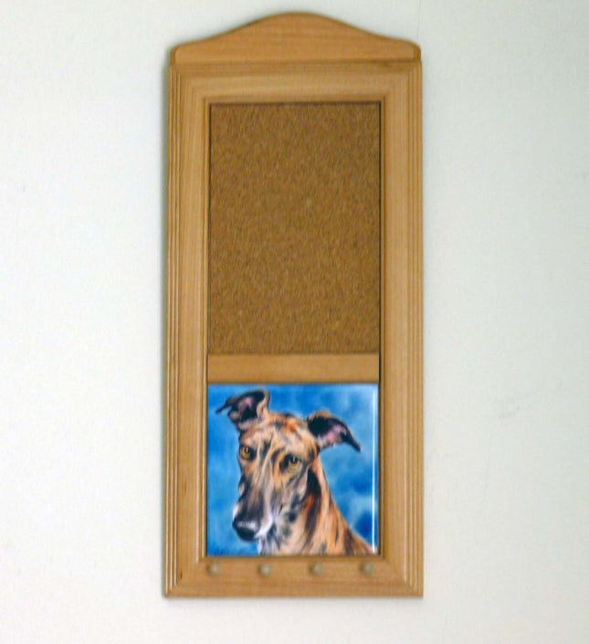 Greyhound Art Tile Memo Board