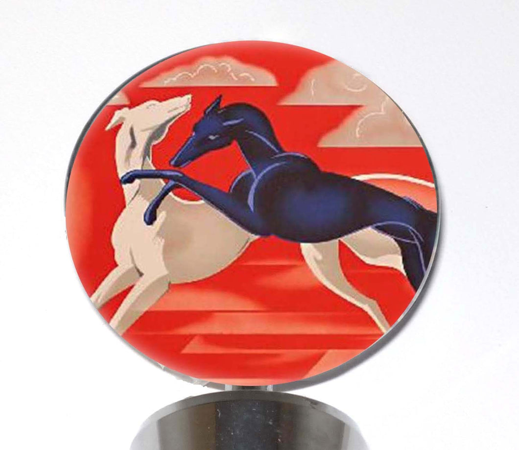 Greyhound Bottle Stopper