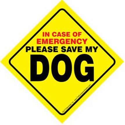 Dog Emergency Sign