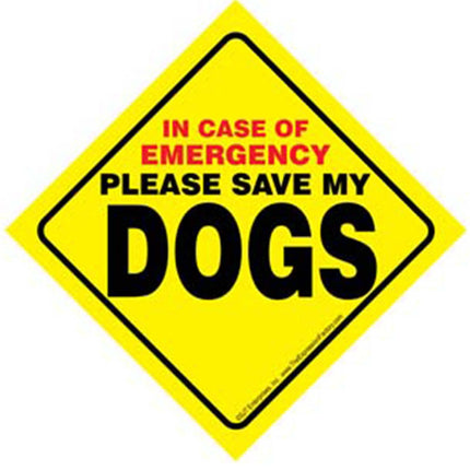 Dog Emergency Sign