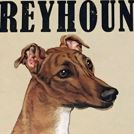 Greyhound Traits Wood Sign
