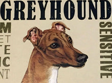 Load image into Gallery viewer, Greyhound Traits Wood Sign
