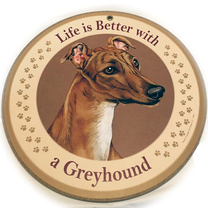 Wood Greyhound Sign