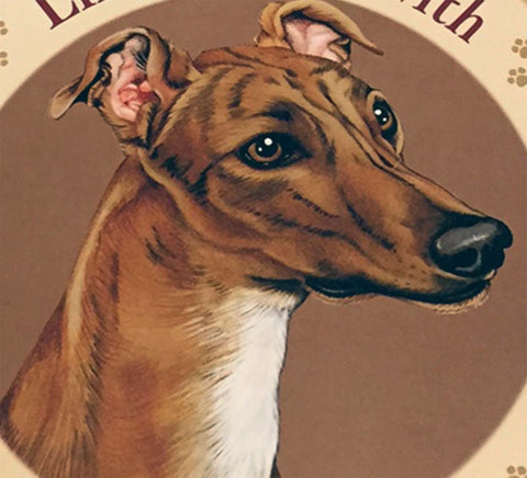 Wood Greyhound Sign