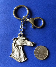 Load image into Gallery viewer, Greyhound Keyring
