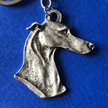 Load image into Gallery viewer, Greyhound Keyring

