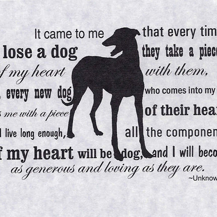 Greyhound Dog Sympathy Card Set
