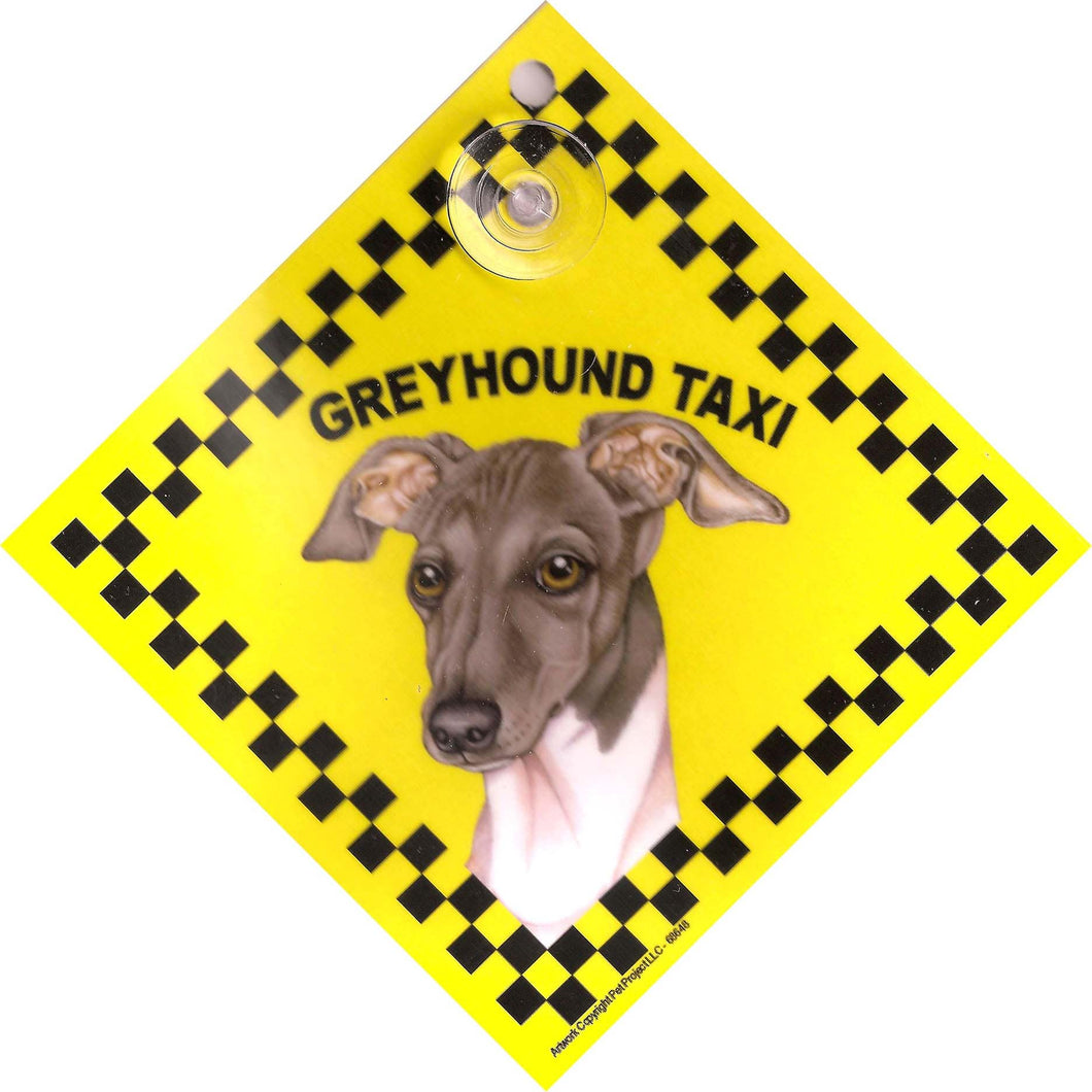 Italian Greyhound Taxi Sign