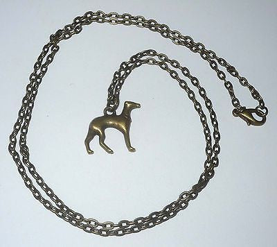 Bronze Greyhound Necklace
