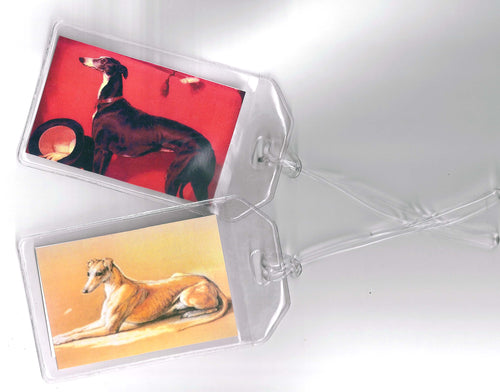 Greyhound luggage tags
