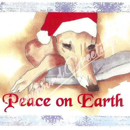 Greyhound Christmas Card