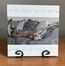 Load image into Gallery viewer, Retirement Dreams Greyhound Dog Tile 8&quot;, Hang or Stand
