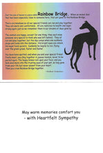 Load image into Gallery viewer, Rainbow Bridge Greyhound Sympathy Card
