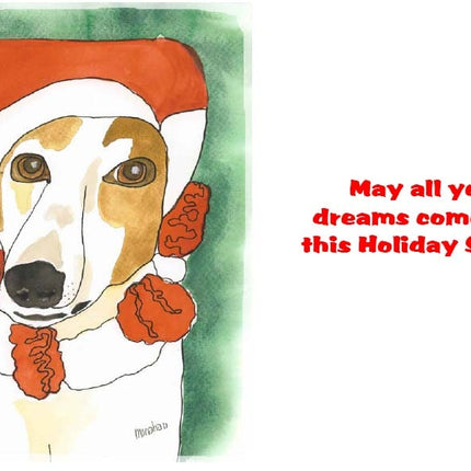 Greyhound Christmas Card Set