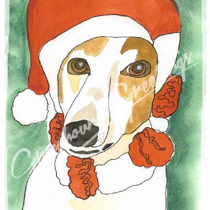 Greyhound Christmas Card Set
