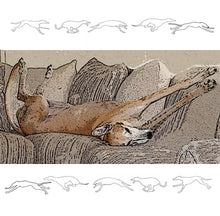 Load image into Gallery viewer, Retirement Dreams Greyhound Dog Tile 8&quot;, Hang or Stand
