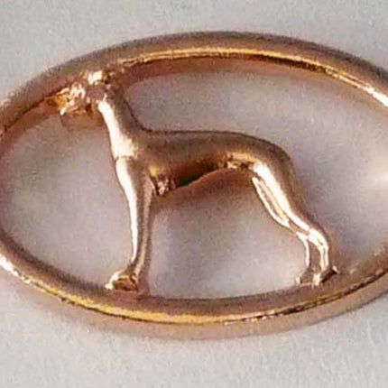 Rose Gold Plated Bracelet with Whippet or Greyhound Dog