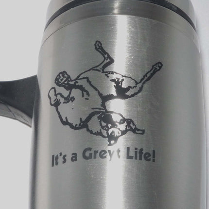 Greyhound Aluminum On-the-Go Sports Water Bottle 20 oz w Carabiner Clip