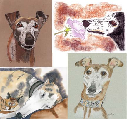 Greyhound Art Note Card Set