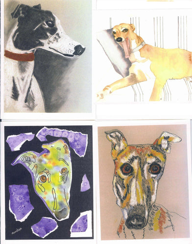 Greyhound Art Notecard Set