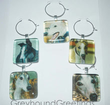 Load image into Gallery viewer, Greyhound Wine Charms
