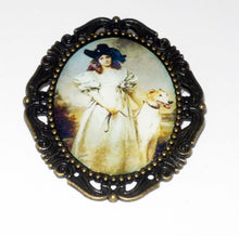 Load image into Gallery viewer, Greyhound Combo Pin Pendant
