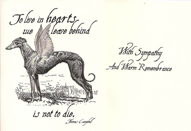 Greyhound Sympathy Card Set