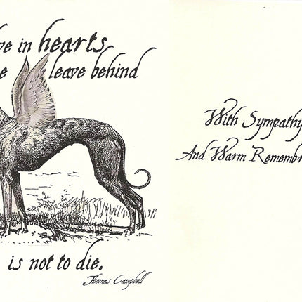 Greyhound Sympathy Card Assortment
