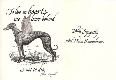 Greyhound Sympathy Card