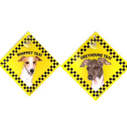 Auto Attitudes - Whippet, or Italian Greyhound Taxi (choose)