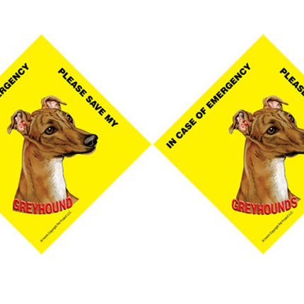 Greyhound Emergency Sign