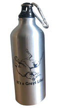 Load image into Gallery viewer, Greyhound Aluminum On-the-Go Sports Water Bottle 20 oz w Carabiner Clip
