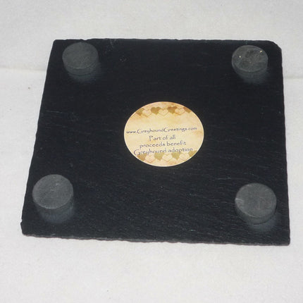 Greyhound Slate Coaster