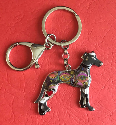 Greyhound Key Ring