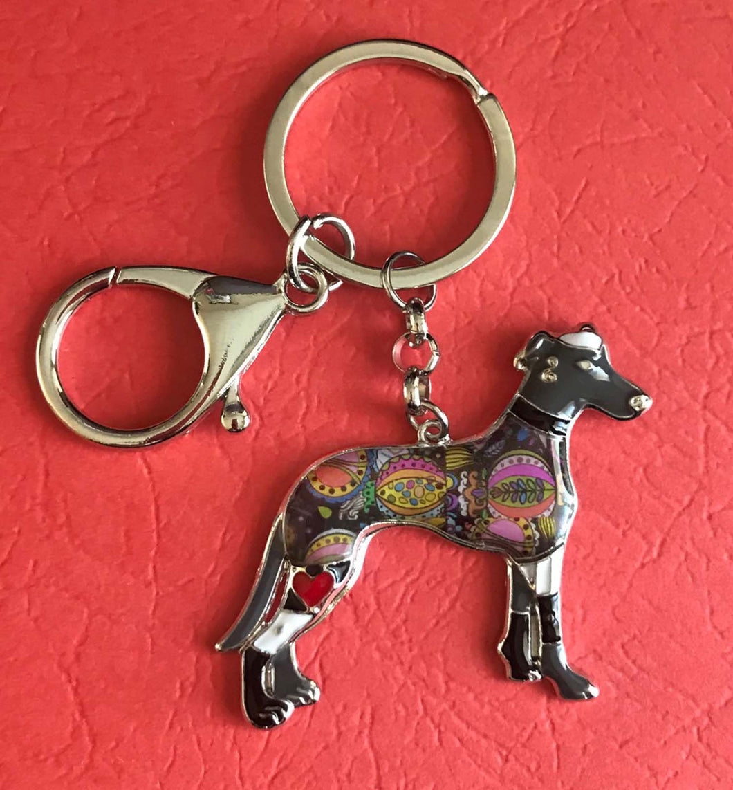 Greyhound Key Ring