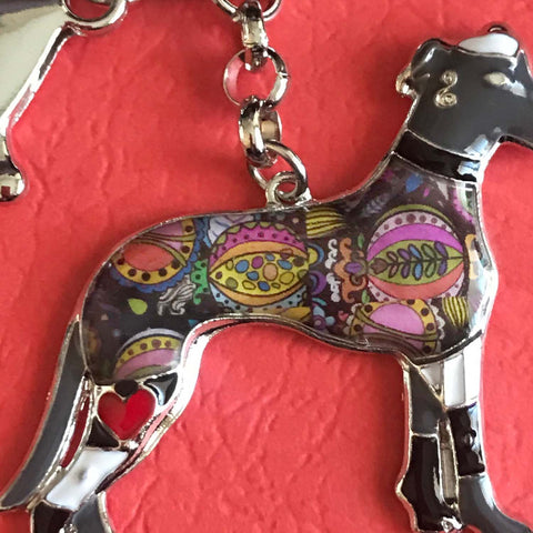 Greyhound Key Ring