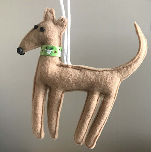 Felt Greyhound Ornament