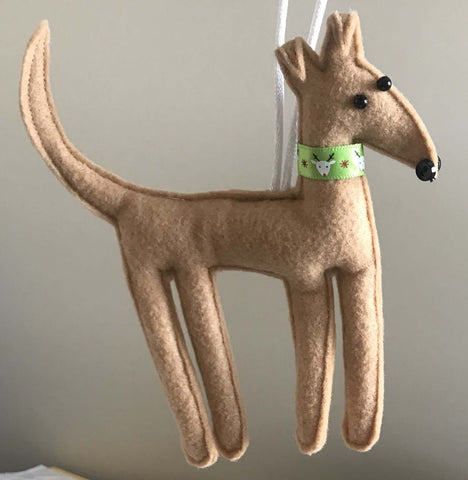 Felt Greyhound Ornament