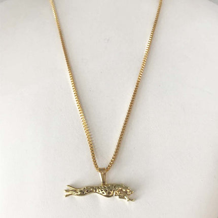 Pendant Necklace with Running Greyhound or Whippet, choose gold or silver