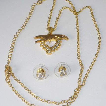 Greyhound Necklace and Earrings Set