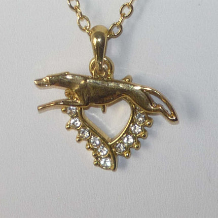 Greyhound Necklace and Earrings Set