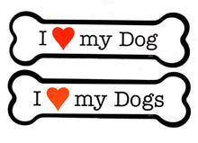 Load image into Gallery viewer, I &lt;Heart&gt; My Dog or Dogs Bone Magnet
