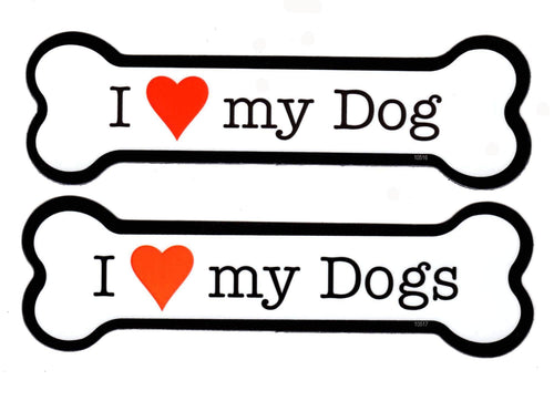 I <Heart> My Dog or Dogs Bone Magnet