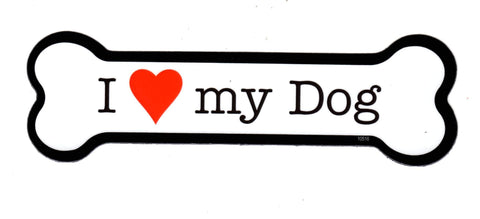 I <Heart> My Dog or Dogs Bone Magnet