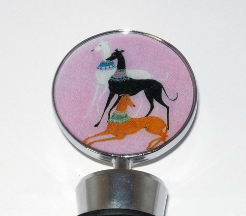 Greyhound Bottle Stopper