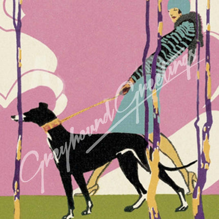 Greyhound Art Tile