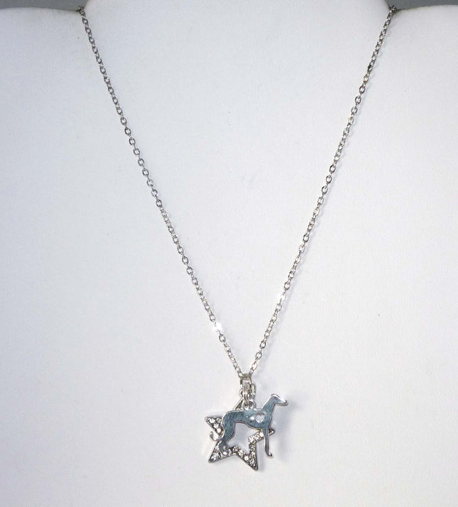 Greyhound Necklace and Earrings Set