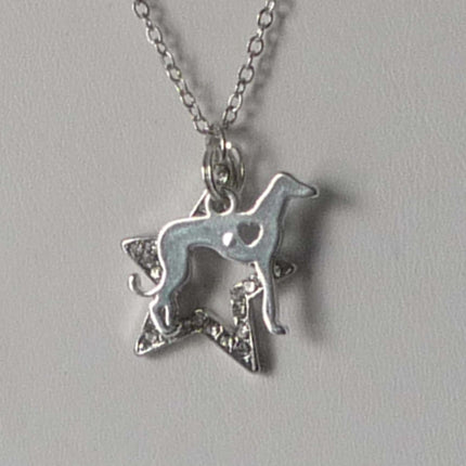 Greyhound Necklace and Earrings Set