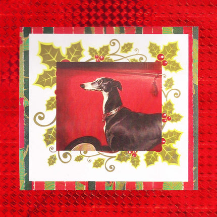 Greyhound Christmas Gift Wrap Bag
